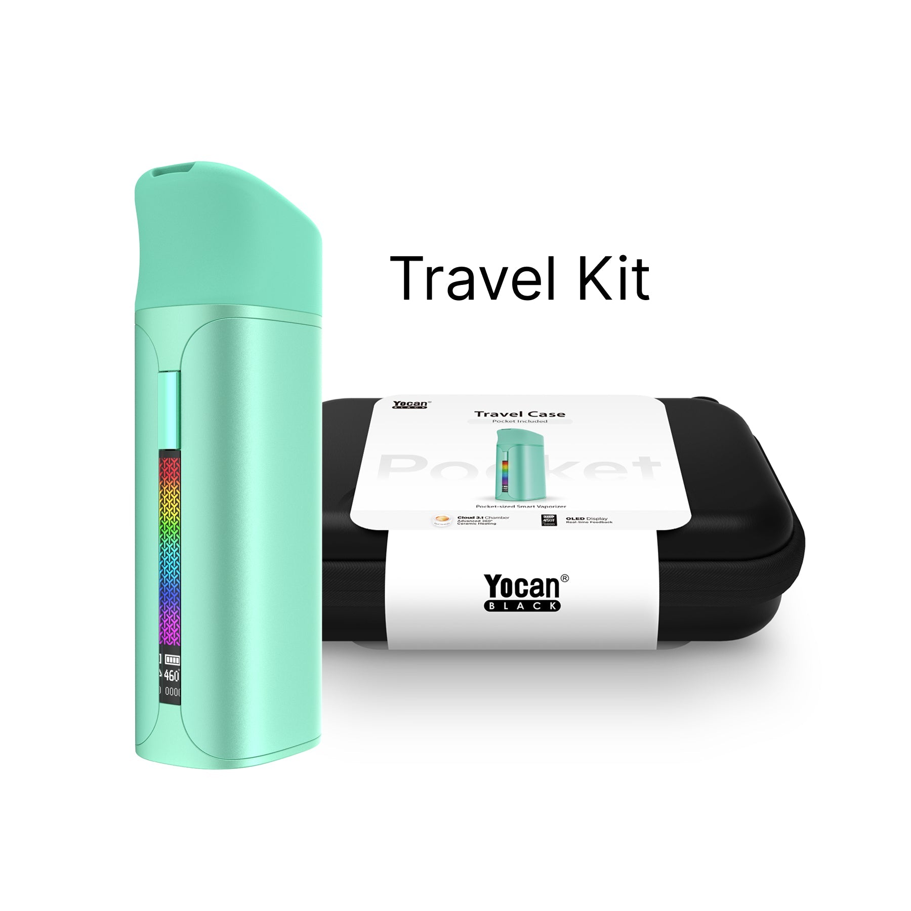 Yocan Black Pocket Full Travel Kit Mint