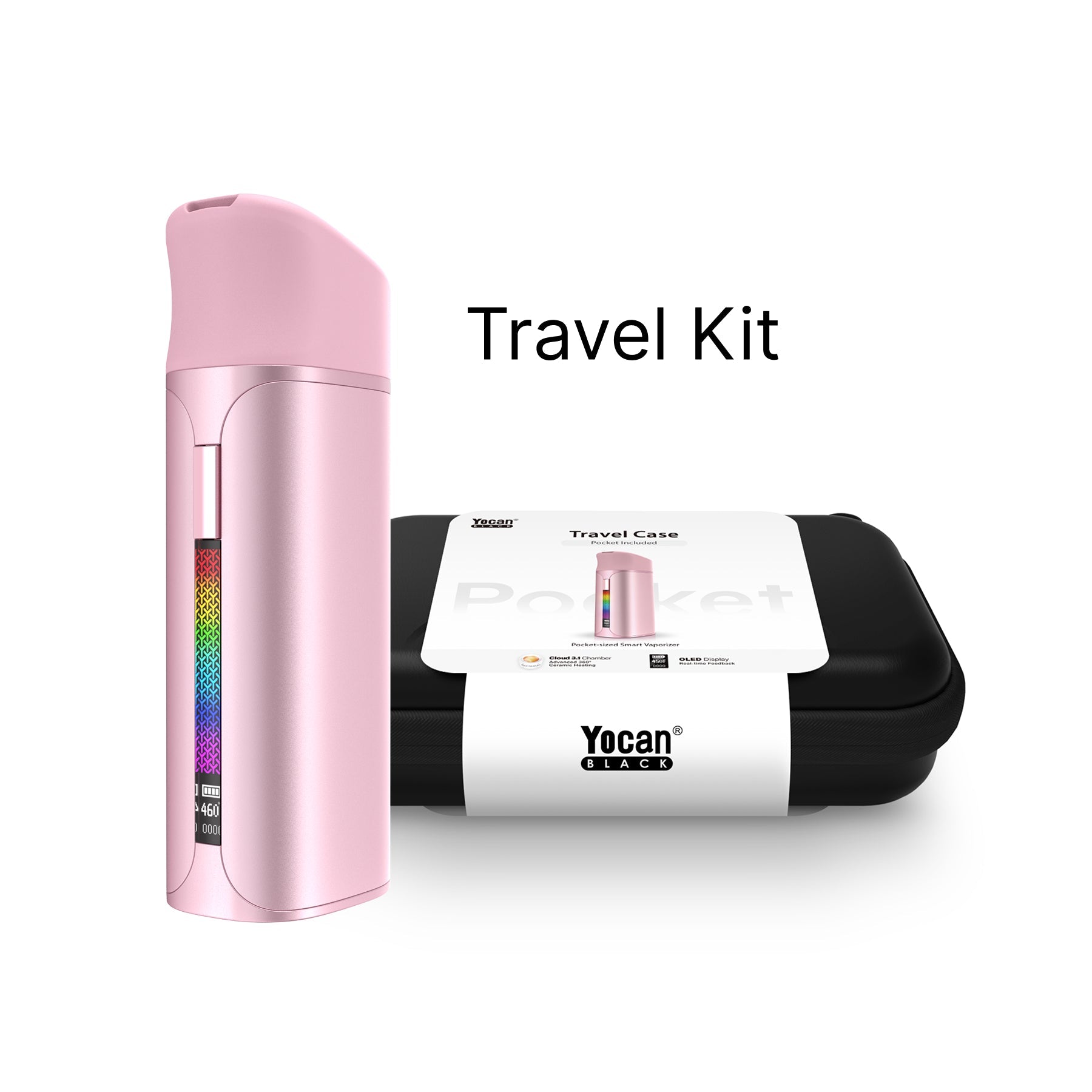 Yocan Black Pocket Full Travel Kit Blossom