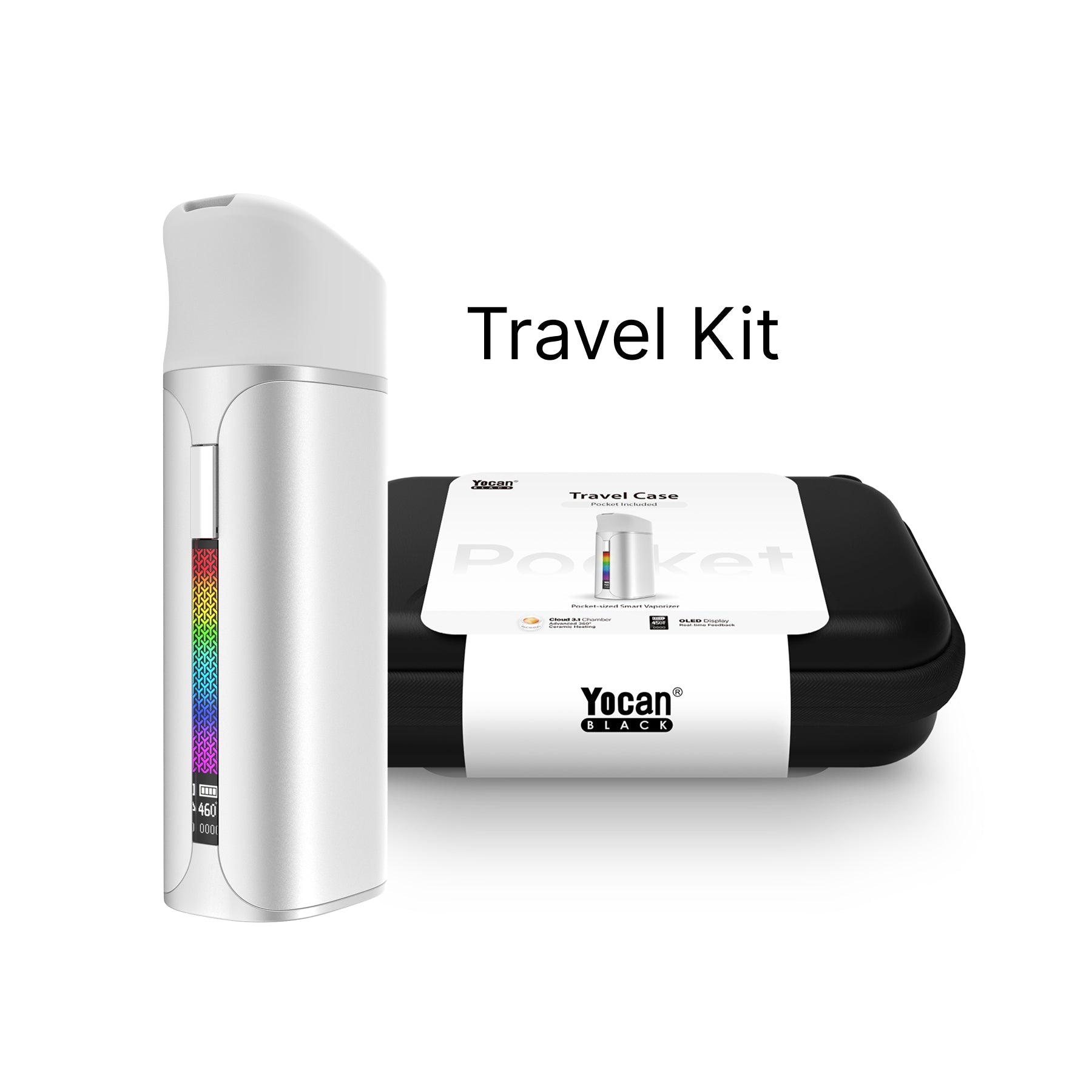 Yocan Black Pocket Full Travel Kit Quicksilver