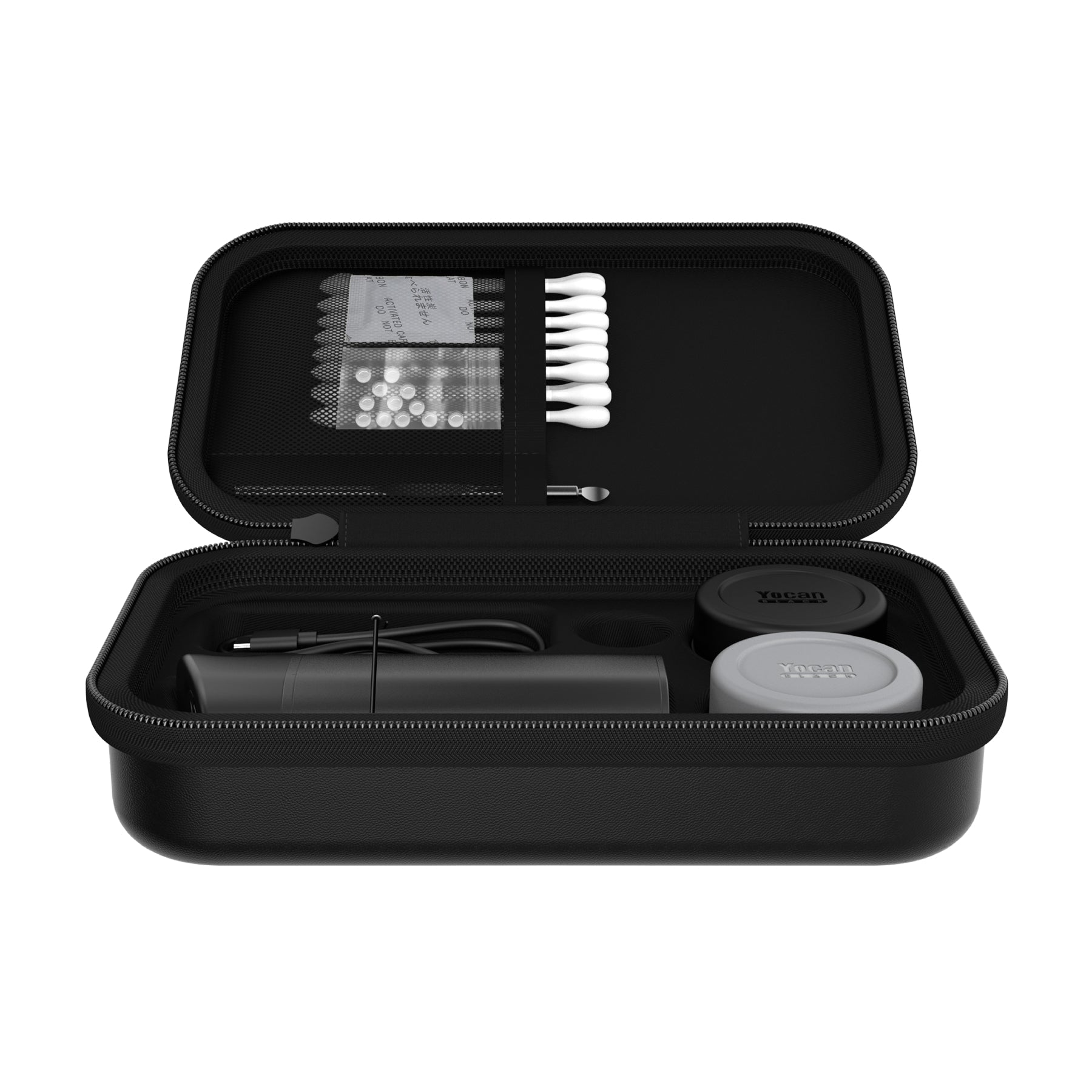 Yocan Black Pocket Full Travel Kit Interior View 2