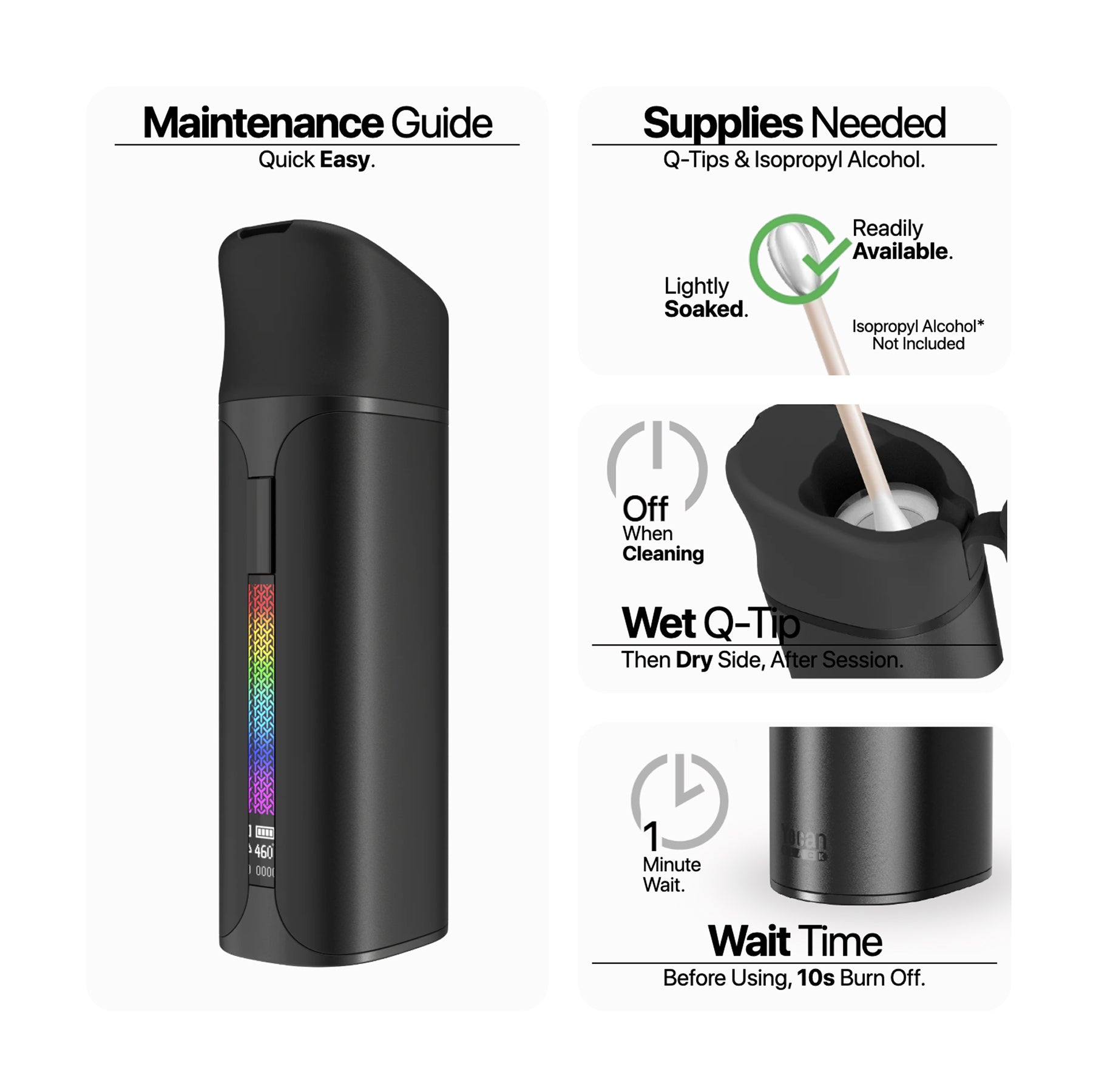 Yocan Black Pocket Vaporizer Features - Mouthpiece