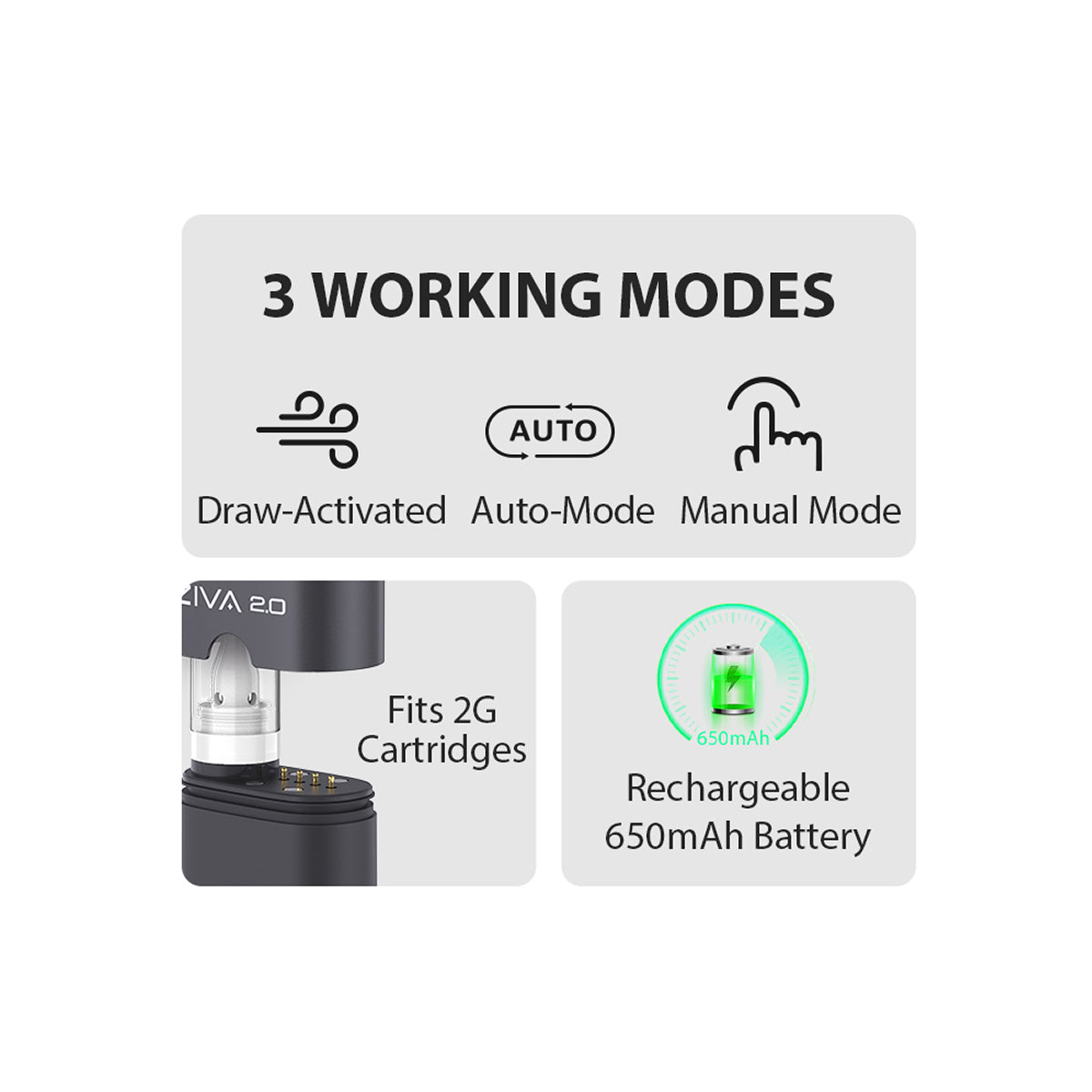 Yocan Ziva 2.0 Features - Compact Design