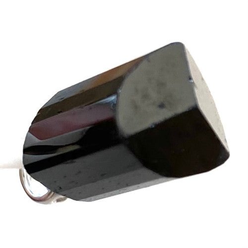 A+ Black Tourmaline Tri Tube Pendant 2..3 - 3.3gm with Sterling Silver 1 Count Assorted - TPCSUPPLYCO