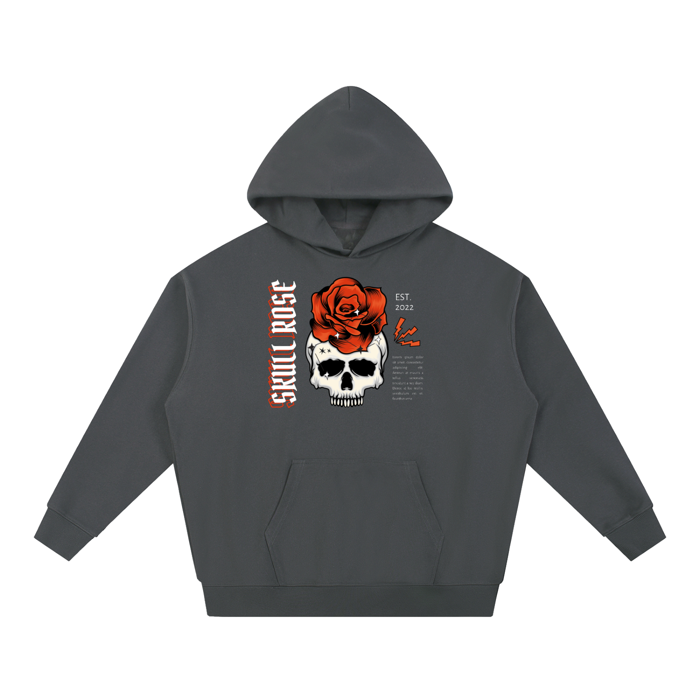 Skull Rose Essential Heavyweight Hoodie