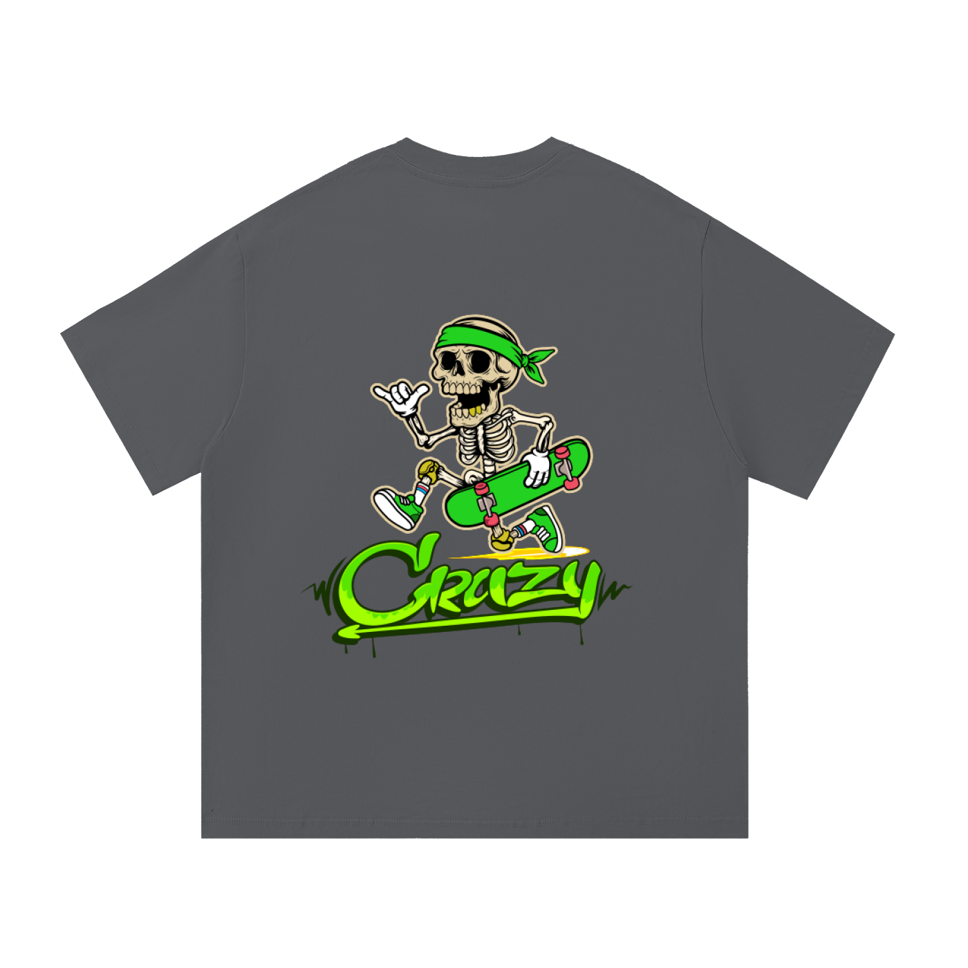 Green & White Essential Cotton T-Shirt