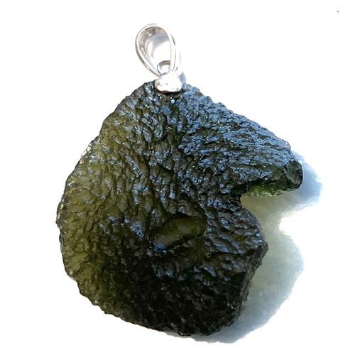 AA Rough Genuine Moldavite Pendant 4.9gm Average 1 Piece Assorted - TPCSUPPLYCO