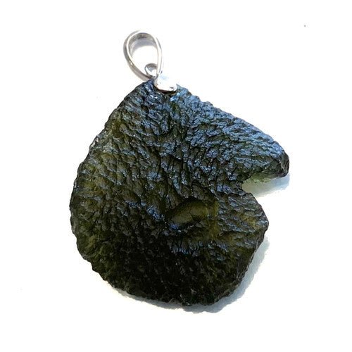 AA Rough Genuine Moldavite Pendant 4.9gm Average 1 Piece Assorted - TPCSUPPLYCO