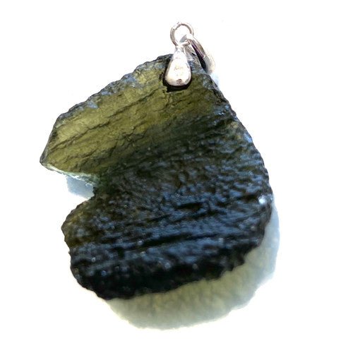 AA Rough Genuine Moldavite Pendant 4.9gm Average 1 Piece Assorted - TPCSUPPLYCO