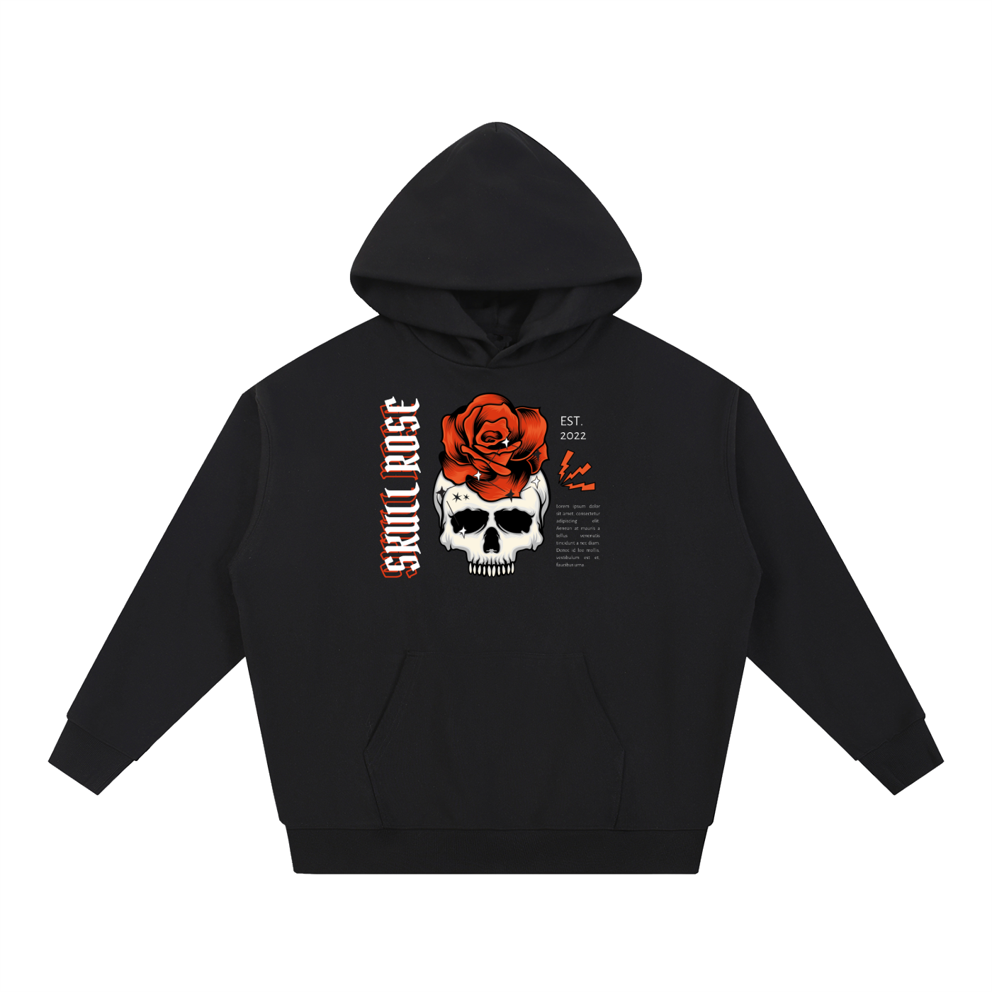 Skull Rose Essential Heavyweight Hoodie
