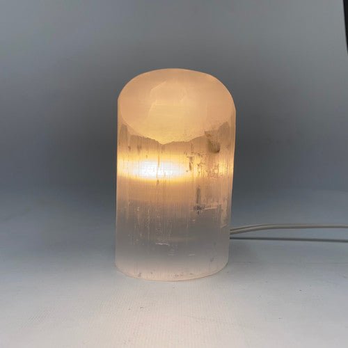 Angle Cut Selenite Lamp 5.9" 15cm with Cord - TPCSUPPLYCO