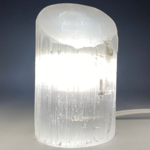 Angle Cut Selenite Lamp 5.9" 15cm with Cord - TPCSUPPLYCO