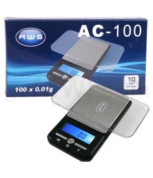 AWS AC - 100 100g x 0.01g Pocket Scales - TPCSUPPLYCO