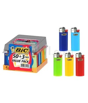 BIC Disposable Mini Lighter 53CT/BX - TPCSUPPLYCO