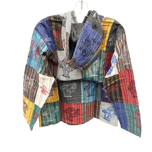 Big Boy Mushrooms Patchwork Hoodie 1 Count - TPCSUPPLYCO