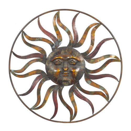 Big Sun Metal Wall Décor 36" D - TPCSUPPLYCO