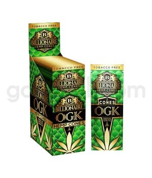 Billionaire Hemp Cones 2pk 10ct/bx - OGK - TPCSUPPLYCO