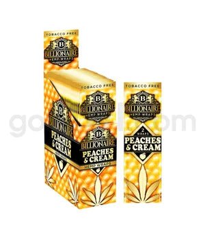 Billionaire Hemp Wraps 2pk 25ct/bx - Peaches & Cream - TPCSUPPLYCO