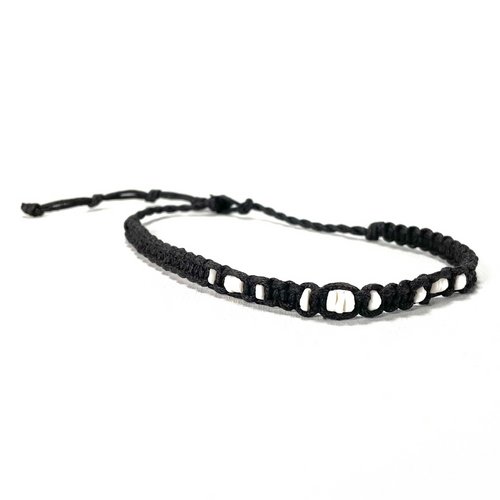 Black Gauze Puka Shell Choker Necklace - TPCSUPPLYCO