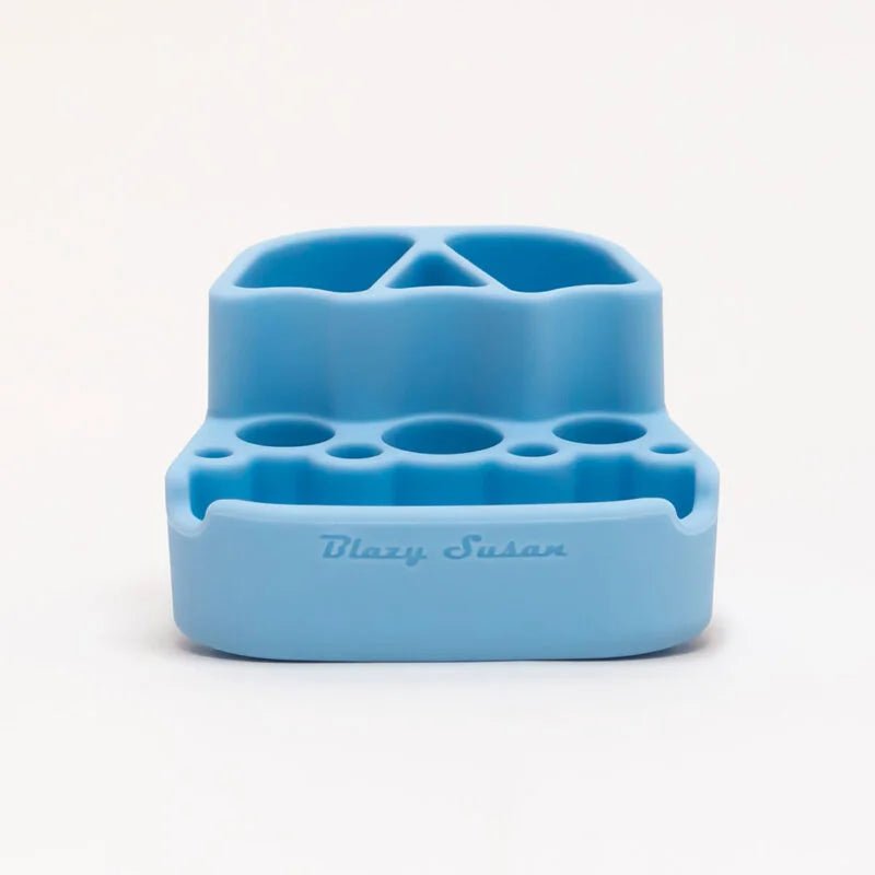 Blazy Susan Silcone Dab Station 3" - Blue - TPCSUPPLYCO