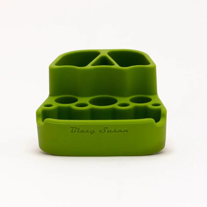 Blazy Susan Silcone Dab Station 3" - Green - TPCSUPPLYCO