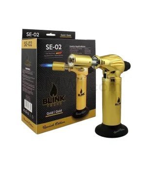 Blink Table Torch 7.5" SE - 02 Dual Torch - Gold - TPCSUPPLYCO