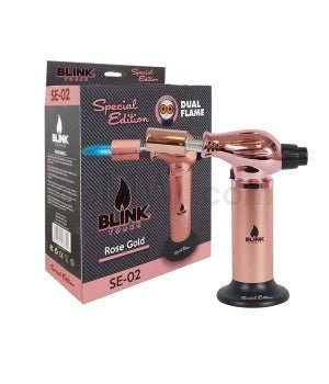 Blink Table Torch 7.5" SE - 02 Dual Torch - Rose Gold - TPCSUPPLYCO