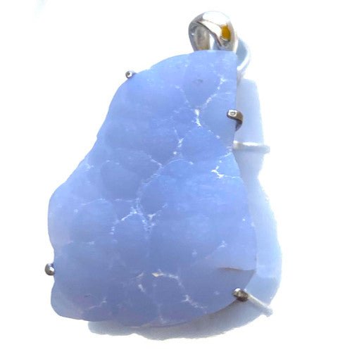 Blue Chalcedony Assorted Shape with Natural Face .21gm With Sterling Silver 1 Count Assorted - TPCSUPPLYCO