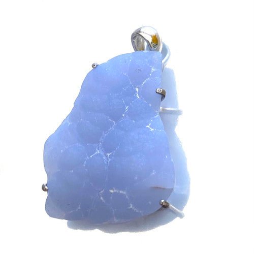 Blue Chalcedony Assorted Shape with Natural Face .21gm With Sterling Silver 1 Count Assorted - TPCSUPPLYCO