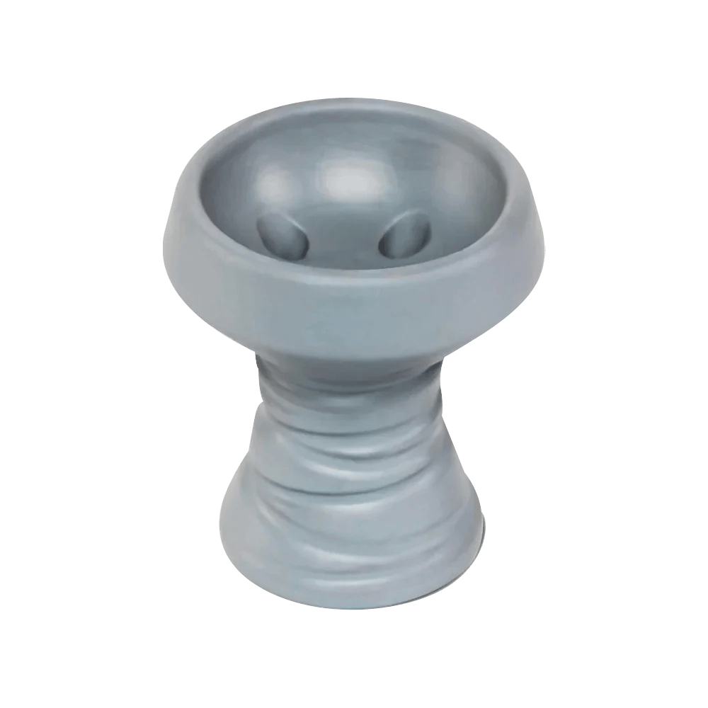 BYO Stone Hookah Bowl Black Stone - Grey - TPCSUPPLYCO