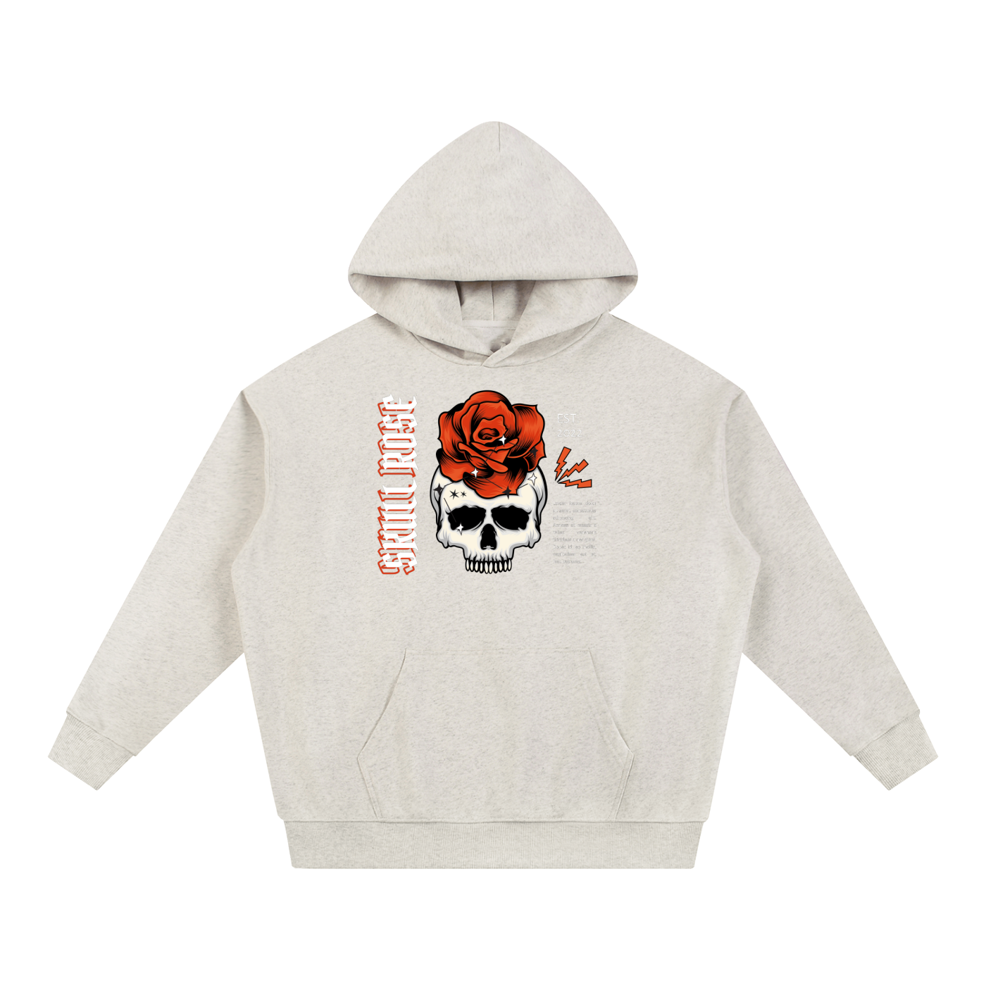 Skull Rose Essential Heavyweight Hoodie