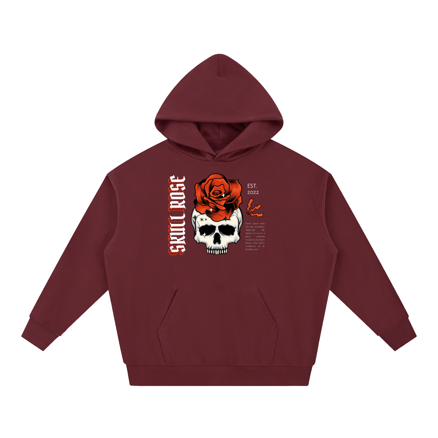 Skull Rose Essential Heavyweight Hoodie