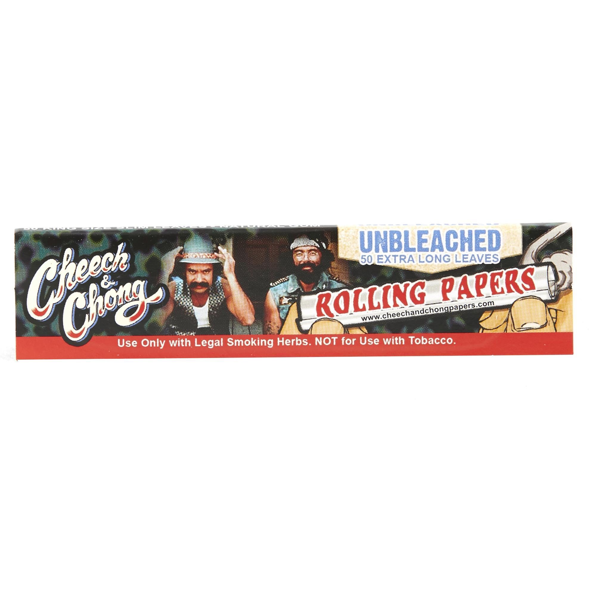 Cheech & Chong Hemp AND Unbleached King Size Rolling Papers 50/pk 50ct/bx