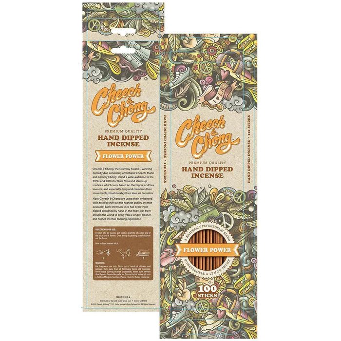 Cheech & Chong Incense 100CT - Flower Power - TPCSUPPLYCO