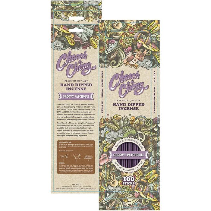 Cheech & Chong Incense 100CT - Groovy Patchouli - TPCSUPPLYCO