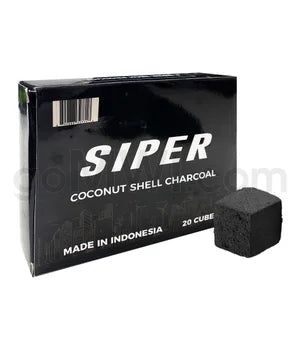 Siper Coconut Charcoal 25mm x 25mm - 20 Cubes