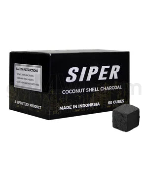 Siper Coconut Charcoal 25mm x 25mm - 60 Cubes