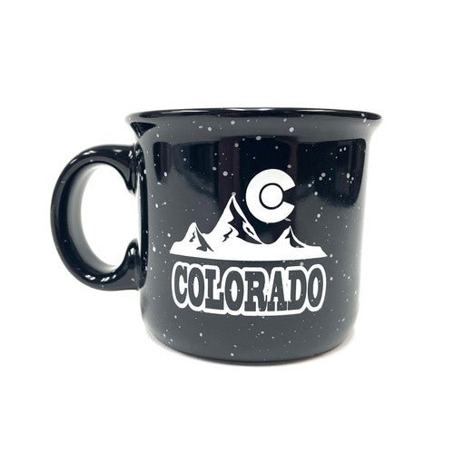 Colorado Snowy Mountain Black Mug 14oz - TPCSUPPLYCO