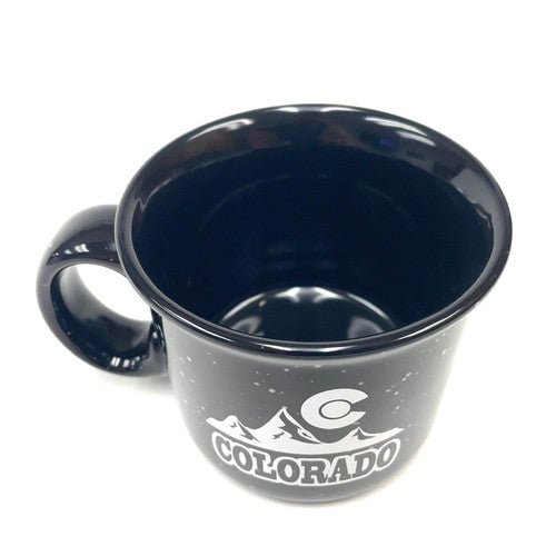 Colorado Snowy Mountain Black Mug 14oz - TPCSUPPLYCO