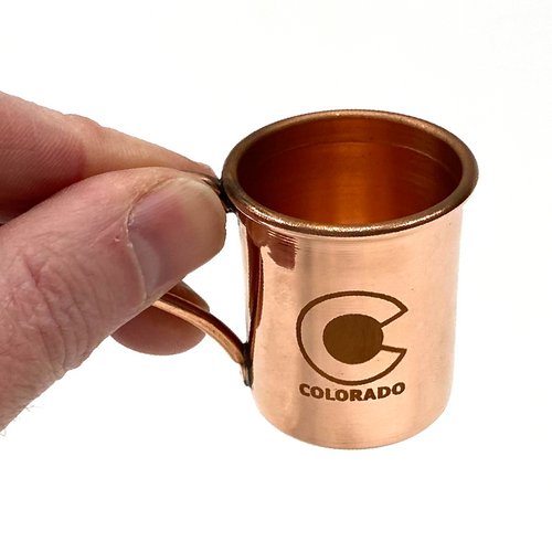 Colorado Solid Copper Moscow Mule Mini Shot 1oz - TPCSUPPLYCO