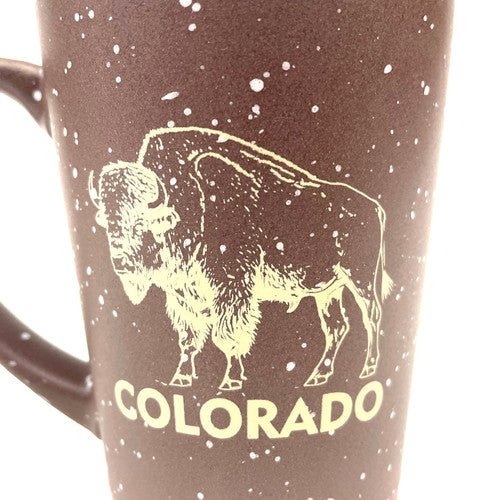 Colorado Speckled Buffalo Bird Brown Colored Mug 16oz - TPCSUPPLYCO