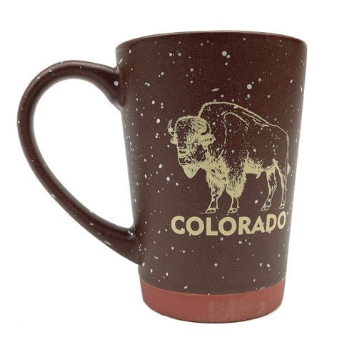 Colorado Speckled Buffalo Bird Brown Colored Mug 16oz - TPCSUPPLYCO