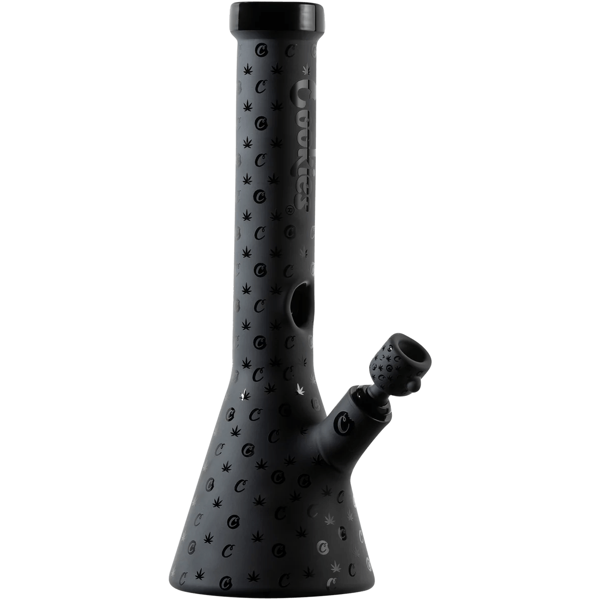 Cookies 14'' V Beaker Waterpipe - Black Logo - TPCSUPPLYCO