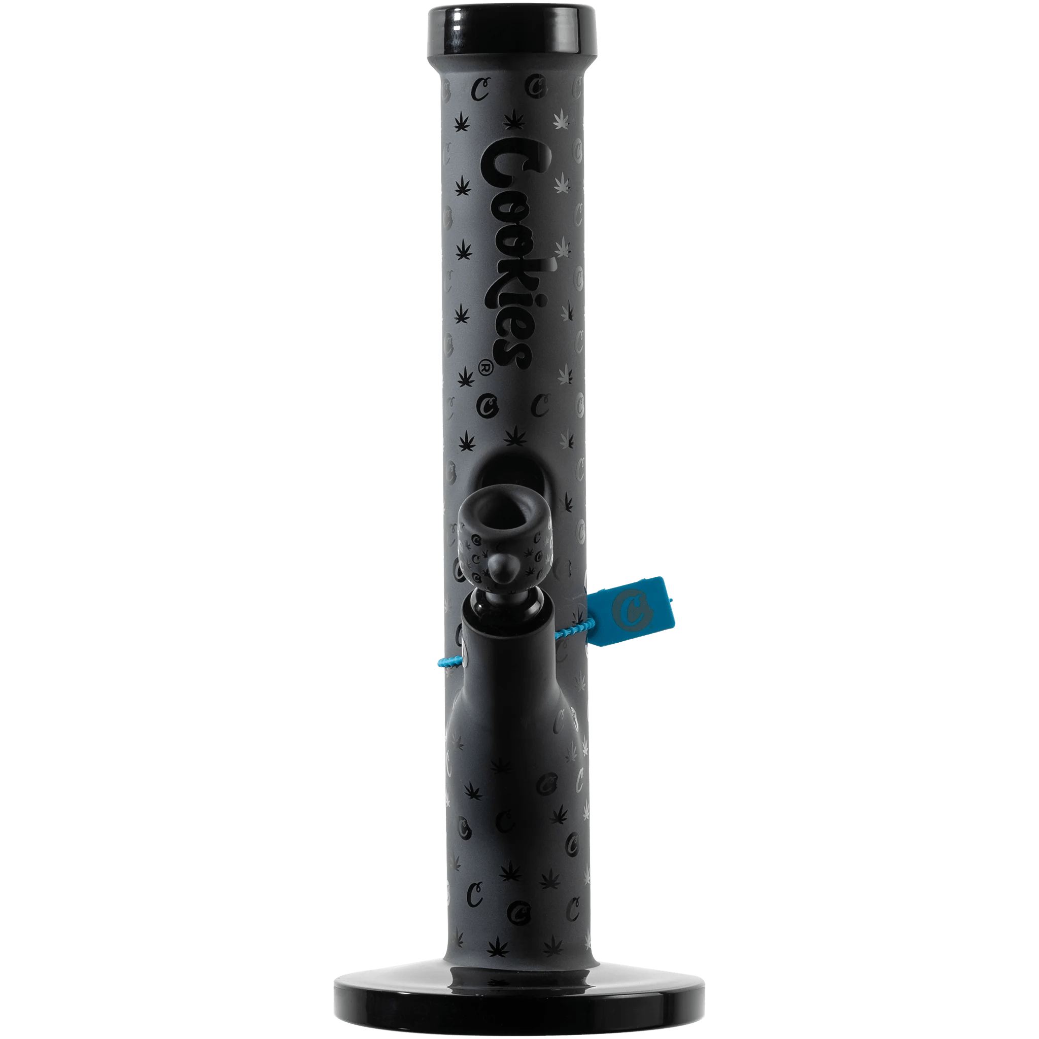 Cookies 14'' V Straight Waterpipe - Black Logo - TPCSUPPLYCO