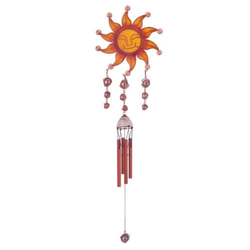 Copper & Gem Sun Face Chime, 31"L GS99837 - TPCSUPPLYCO