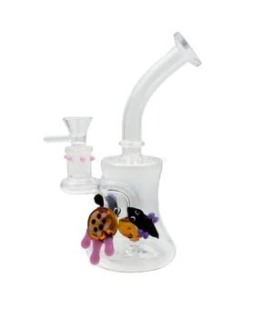 DISC GOG 7" Bent Neck Ashcatcher w/ Rocket and Slyme - TPCSUPPLYCO