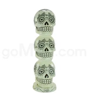 DISC Incense Burner Day of the Dead Tower - White - TPCSUPPLYCO