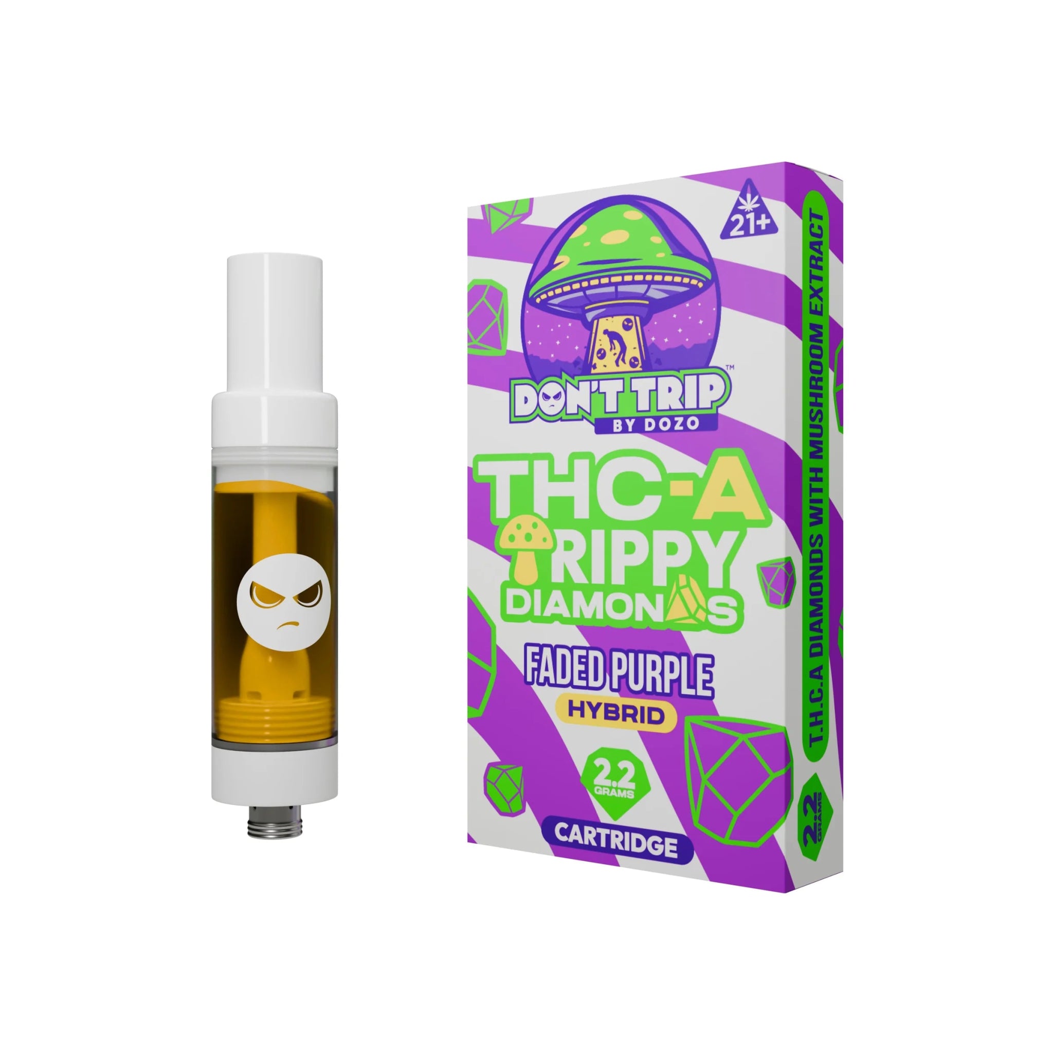 Dozo Don't Trip Trippy THC - A 2.2g Cart - Faded Purple - TPCSUPPLYCO