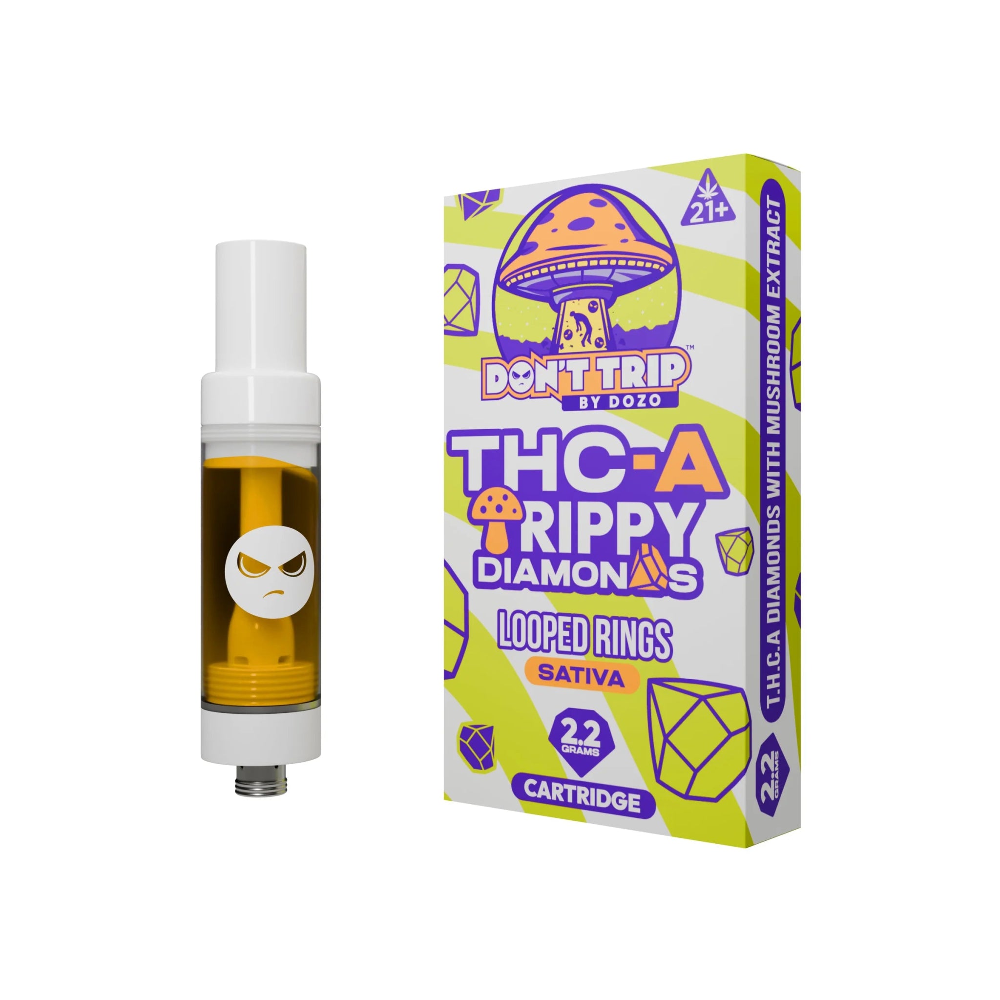 Dozo Don't Trip Trippy THC - A 2.2g Cart - Looped Rings - TPCSUPPLYCO