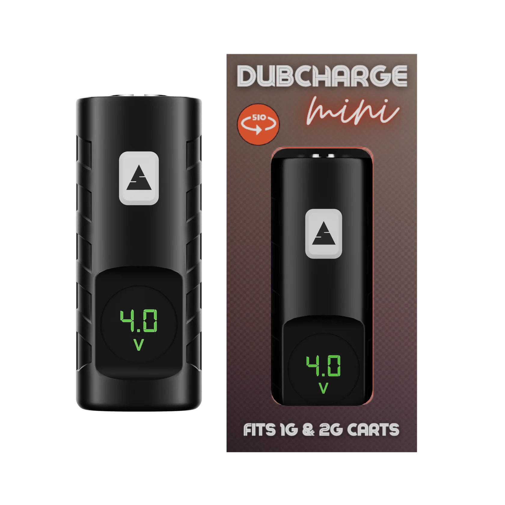 DubCharge Mini Dual Port 500mAh Cart Battery - Black - TPCSUPPLYCO