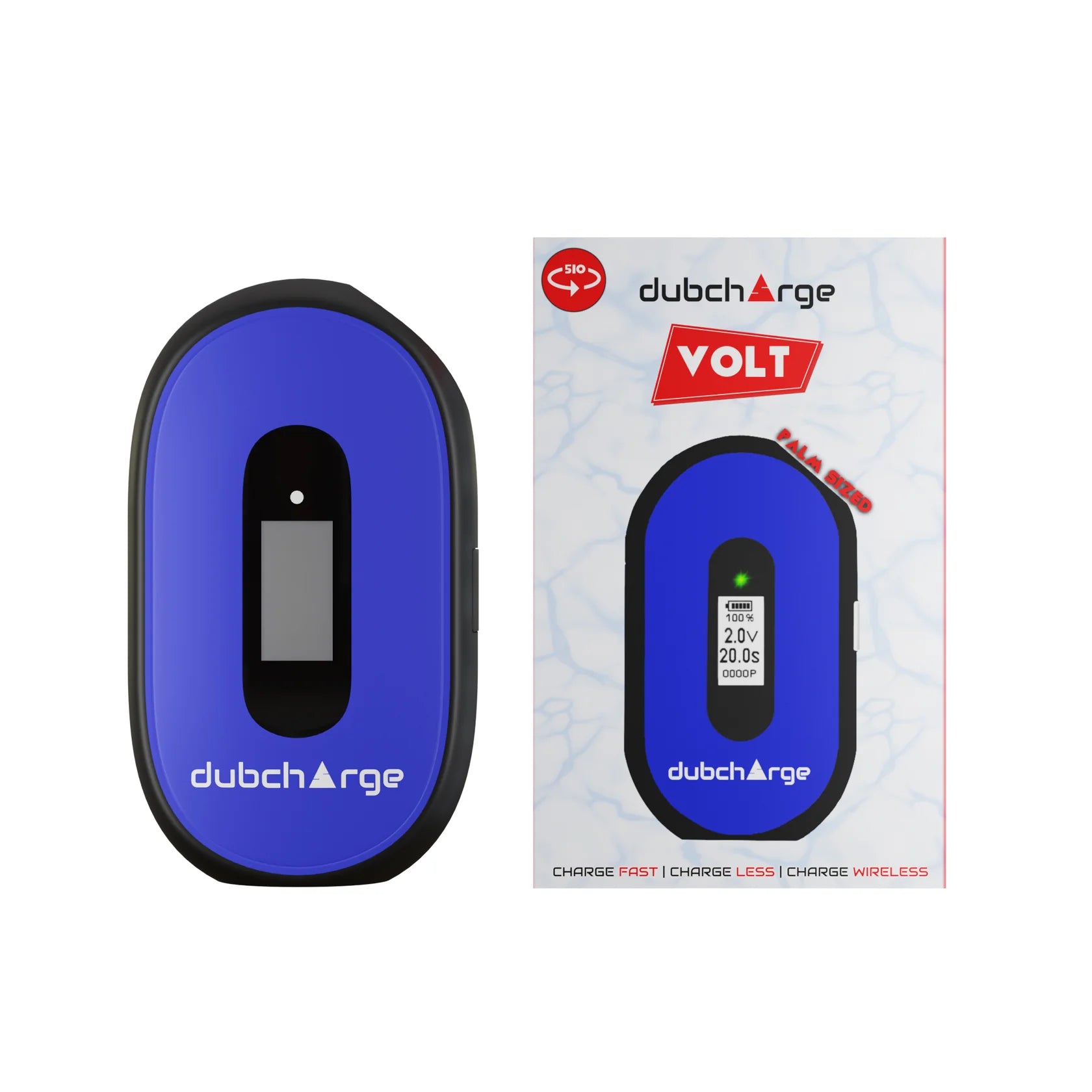 DubCharge Volt Wireless Charging 650mAh Cart Battery - Blue - TPCSUPPLYCO